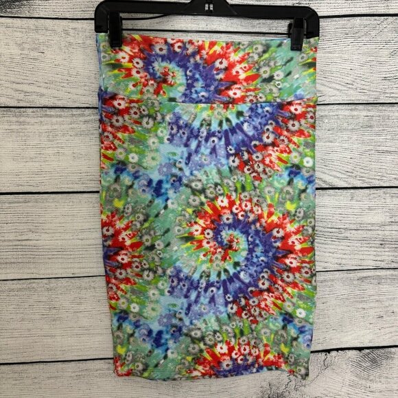 Lularoe Cassie Simply Comfortable Tie Dye Pencil skirt XS - Picture 2 of 2